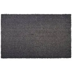 casa pura Fußmatte Kokos | Grau | 80 x 100 cm - Robuste Kokosmatte mit rutschhemmender Gummischicht für sicheren Halt. Ideal für Eingangsbereiche, bindet Schmutz effektiv und schützt Ihre Böden.