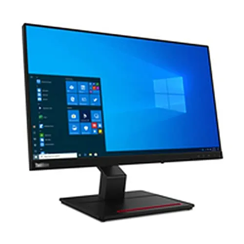 Lenovo ThinkVision T24t-20 - 24" Full HD Touchscreen Monitor, IPS-Panel für brillante Farben und schnelle Reaktionszeit