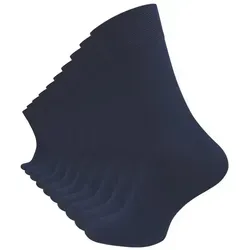 Cotton Prime® Socken Gesundheitssocken aus Baumwolle (10-Paar) ohne störende Naht blau 35-38