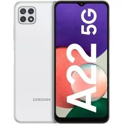 Samsung Galaxy A22 5G (128GB) - Weiß - Handys ohne Vertrag mit 5G-Konnektivität, 48 MP Kamera und 5000 mAh Akku für lange Laufzeit und schnelles Gaming.