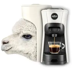 Lavazza Tiny Eco Bianca Kaffeepadmaschine - Kaffeepad- & Kapselmaschinen mit elegantem Design, 1450W Leistung und 0,6L Wassertank für perfekten Espresso in jeder Tasse.