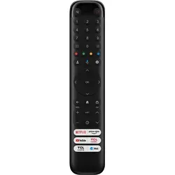 Originale Fernbedienung für TCL 55T8 | 55T8A | 58P635 | 5C835 | 5R635 - Praktische TCL TV Fernbedienung. Einfache Handhabung ohne Installation. Alle Funktionen sofort verfügbar – einfach Batterien einlegen und nutzen. Ideal für unkomplizierte Steuerung.
