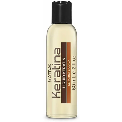 Kativa Flüssiges Keratin - Keratinöl - Flüssiges Keratin - Keratinöl von Kativa, ideal für alle Haartypen. Schützt das Haar, verleiht Glanz und Geschmeidigkeit. Einfach anzuwenden: Auf die Längen auftragen und nicht ausspülen. Inhalt: 60 ml.