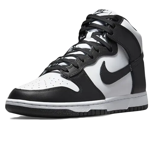 NIKE Dunk High Retro Herren Sneakers White/Black-TOTAL ORANGE EU 39 - Stylishe Herren Sneakers mit gepolstertem Obermaterial und komfortabler Schaumstoff-Zwischensohle für optimalen Tragekomfort. Ideal für den Alltag und sportliche Aktivitäten.