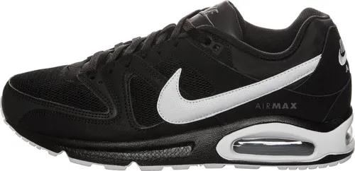 Nike AIR MAX COMMAND Sneaker Herren - Sportlich und Dämpfend in Schwarz-Weiß-Grau, Größe 44 - Schuhe mit Air Max-Technologie für optimale Dämpfung, robustem Mesh- und Leder-Obermaterial sowie weich gepolstertem Kragen für höchsten Komfort.