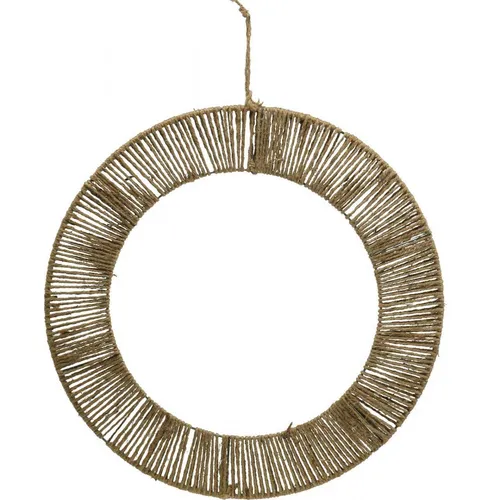 Boho Dekoring Wandkranz Jute Metall Vintage Trockenblumen Hochzeit