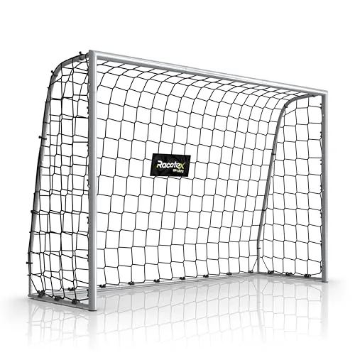 Racetex Fußballtor für Garten – Wetterfestes Fußballtor mit stabilem Metallrahmen - ✅ 𝗙𝗨𝗦𝗦𝗕𝗔𝗟𝗟𝗦𝗣𝗔𝗦𝗦 𝗜𝗠 𝗚𝗔𝗥𝗧𝗘𝗡 – Mit einfachem Aufbau und robustem Netz für stundenlangen Spielspaß. Ideal für Kinder und Erwachsene, perfekt für jedes Match!