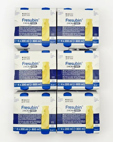 FRESUBIN 2 kcal Fibre Drink Zitrone - hochkalorisch - Arzneimittel für ergänzende Ernährung, eiweißreich mit 2 kcal/ml, ideal für Menschen mit Nahrungsaufnahmeproblemen, laktose- und glutenfrei.