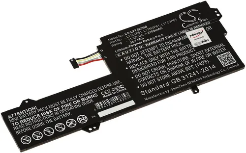 Powery Akku für Lenovo Yoga 330-11IGM - Notebook Akku mit 3100 mAh Kapazität und 11.52 V Spannung, ideal für längere Nutzung und hohe Leistungsfähigkeit.