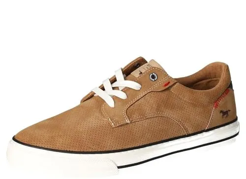 MUSTANG Low Sneaker braun 42 EU - Stylische Sneaker in Braun, Größe 42, aus robustem Textil und Synthetik, ideal für lässige Outfits und den täglichen Komfort.