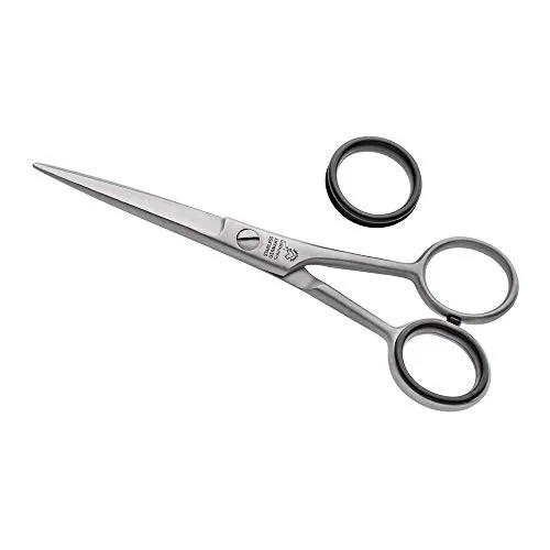 OTTO HERDER FRISEURSCHERE - Haarschere Friseurschere aus Solingen 5" rostfrei mit Mikrozahnung - Professionelle Friseur Schere für Damen und Herren- Fingerhaken abschraubbar