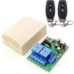 DieseRC 433MHz RF Funk Fernbedienung Schalter - Funk-Wandsender mit 2 Kanälen, ermöglicht die kabellose Steuerung von Geräten bis 164 Fuß Reichweite, ideal für Garagentore und Licht.