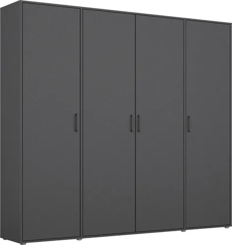 Kleiderschrank RAUCH "VOYAGER Otto ́s Choice Garderobe Wäscheschrank TOPSELLER Schlafzimmer", grau (graumetallic), B:187cm H:194cm T:53cm, Holzwerkstoff, Schränke, Schrank mit modernen Griffen in viel Stauraum MADE IN GERMANY