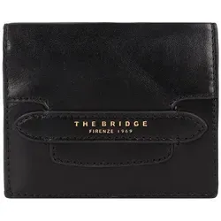 Portafoglio Donna the bridge 01802401-30 Nero - Luxuriöse Rindsleder Geldbörse, stilvoll und praktisch mit Fächern für Karten und Bargeld