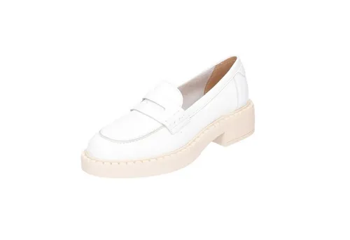 Marc O'Polo Damen Mod. Ella 2A Penny Loafer, 110, 39 EU - Elegante Slipper für Damen mit Blockabsatz, ideal für jeden Anlass und bequem in der Schuhweite Medium.
