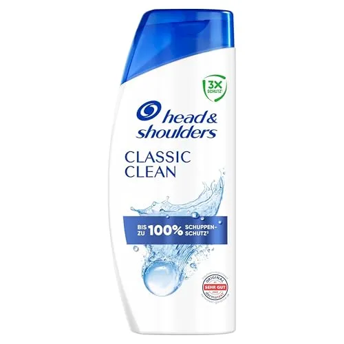 Head & Shoulders Classic Clean Anti-Schuppen Shampoo - Anti-Schuppen Shampoo mit bis zu 100% Schuppenschutz, ideal für regelmäßige Anwendung und sichtbar schuppenfreies Haar, 500ML.