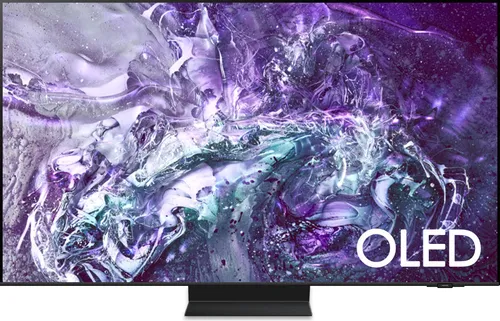 Samsung QE55S95D OLED 4K Fernseher 55 Zoll mit Neural Quantum 4K - OLED Fernseher mit Anti-Glare-Technologie für störungsfreies Sehen und atemberaubende Bildqualität dank 4K AI Upscaling und tiefen Schwarz- und Farbwerten.