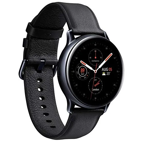 Samsung Galaxy Watch Active2 40mm - Smartwatch aus Edelstahl mit großem Display, wassergeschützt bis 5 ATM, ideal für Fitness-Tracking und stets in Verbindung dank integrierter eSIM.