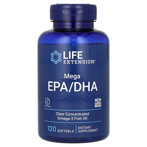 LE-Mega EPA/DHA 120 Kapseln - Vitamine & Mineralien für Ihr allgemeines Wohlbefinden, reich an Omega-3-Fettsäuren für Herz und Gehirn.