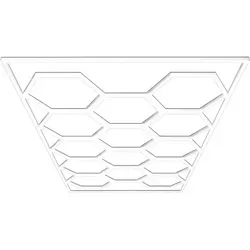 Barberpub Hexagon Deckenleuchte LED Garage Light - Moderne LED Deckenleuchte mit wechselbarem Tageslichtweiß, ideal für Garagen oder Innenräume. Hohe Lichtleistung von 68970 Lumen und einfache Selbstmontage.