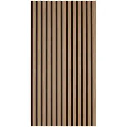 Jangal Akustikpaneel Modular Wall System, Eiche, Holzwerkstoff, furniert, 52x104 cm, Fsc, Montage ohne Bohren, Tapeten & Wandverkleidungen, Akustikpaneele