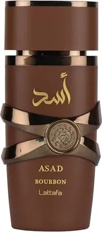 Lattafa Asad Bourbon Eau De Parfum 100 ml - Herrendüfte mit intensiven, warmen Noten, die für ein unverwechselbares Dufterlebnis sorgen und ideal für den Abend sind.