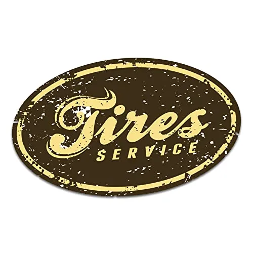 Retro Vintage Aufkleber -Finest Folia Sticker Old School Ace Kult Rockabilly (R222-29 Tire Service)