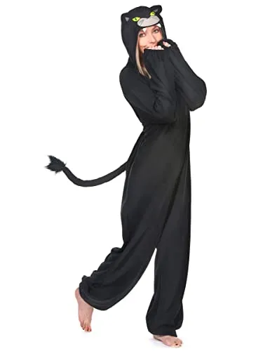 Jadeo - Déguisement Combinaison panthère Noire Femme Taille Unique - Multicolore