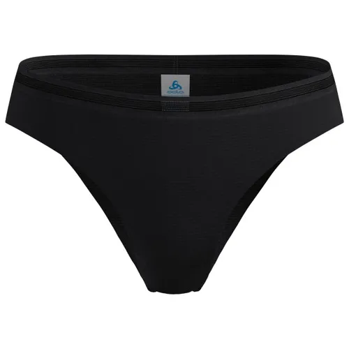Odlo Women's Active Light Brief - Kurze Unterhose Gr L Schwarz - Bequeme kurze Unterhose für aktive Frauen, ideal als Base Layer für Outdoor-Aktivitäten. Stretch-Material für optimale Bewegungsfreiheit, aus 96% recyceltem Polyester und 4% Elasthan.