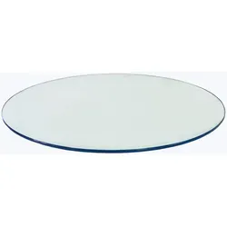 Temesso Glasplatte – Tischplatte aus ESG-Glas für Weinfass, Durchmesser 80 cm - Gartentische: Hochwertige runde Glasplatte aus gehärtetem ESG-Sicherheitsglas, ideal als Tischplatte für Weinfässer – inklusive rutschfester Gummipads.