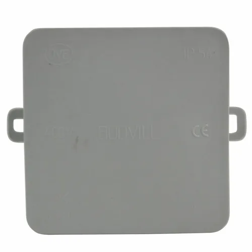 Abzweigkasten Aufputz, IP 54, 85 x 85 x 40 mm, grau
