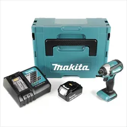 Makita DTD 153 RF1J 18 V Brushless Schlagschrauber - Akkuschrauber mit 170 Nm Drehmoment, bürstenlosem Motor und 3 Ah Lithium-Ionen Akku im praktischen Makpac für maximale Leistung und Mobilität.