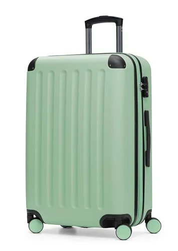 HAUPTSTADTKOFFER - SPREE Hartschalen-Trolley 65 cm - Koffer für Kurzurlaube mit 74 L Volumen, 4 leisen Doppel-Rollen und stabiler Hartschale aus ABS, ideal für stressfreies Reisen.