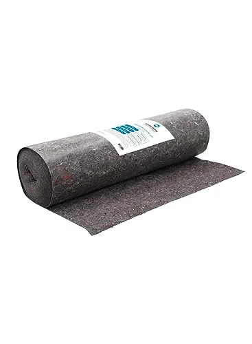 Malervlies 50m - Saugstarkes Abdeckvlies für Profis - Fliesenzubehör: Wiederverwendbares Malervlies mit ca. 180 g/m², ideal zum Abdecken von Oberflächen und Böden, ausgestattet mit rutschfester PE-Membran.