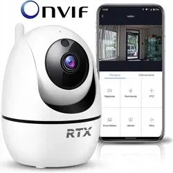 RTX P68W WLAN Überwachungskamera mit Audio und Nachtsicht - Vielseitige WLAN Überwachungskamera mit 2-Wege-Audio, Full HD 2MPx und Nachtsicht bis 8 Meter. Ideal für die einfache Überwachung über Smartphone-App.