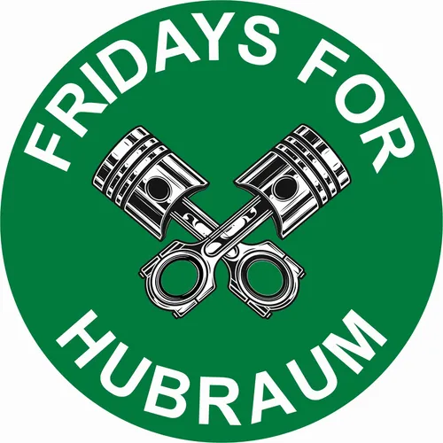 ORIGINAL Fridays For Hubraum Außenklebend Grün Matt Aufkleber Diesel CO2 R070