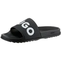 HUGO Match_It_Slid_rblg_N Badepantolette – Stylische Poolslides für den Sommer - Moderne Badepantolette in Größe 37, schwarz-weiß mit HUGO-Logoschriftzug. Ideal für Freizeit und Pool, leicht und angenehm zu tragen.