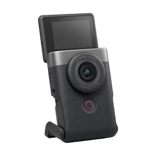 Canon PowerShot V10 silber Vlogging Kit - Kompaktes Vlogging-Kit für kreative Inhalte, ideal für YouTube und Social Media