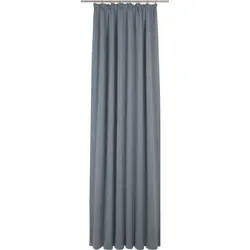 Adam Vorhang Uni Collection light (1 St), Kräuselband, blickdicht, aus 100% Bio-Baumwolle blau 145 cm x 225 cm