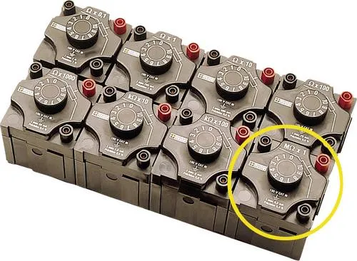 C.A Widerstandsdekade 1 - 10 MΩ - Zubehör für Messtechnik, präzise Widerstandsmessung von 1 bis 10 MΩ für exakte Tests und Kalibrierungen.
