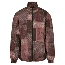 Allwetterjacke URBAN CLASSICS Herren 90's Track Jacket - Funktionsjacke im bunten Alloverprint, ideal für sportliche Aktivitäten und lässige Outfits. Die lockere Passform und das atmungsaktive Polyester sorgen für hohen Tragekomfort.