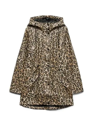 Vero Moda VMMALOU COATED PRINTED JACKET NOOS - Funktionsjacke für Frauen, mit Kapuze und praktischen Eingrifftaschen, ideal für Sport und Freizeitaktivitäten im Freien.