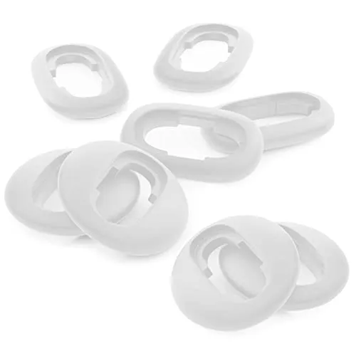 Okuli 8 x Silikon Ohrstöpsel Ohrhörer Gummi Tipps Für Samsung Galaxy Buds Live Kopfhörer Ohrhörer in Weiß