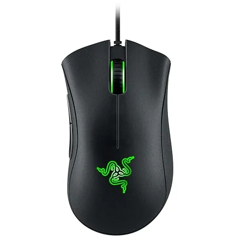 Razer DeathAdder Essential - Kabelgebundene Gaming-Maus mit 6400 DPI - Erlebe präzise Steuerung mit der Razer DeathAdder Essential: Optischer Sensor mit 6400 DPI und ergonomischem Design für stundenlange Gaming-Sessions. Extra robust und langlebig für intensiven Einsatz.