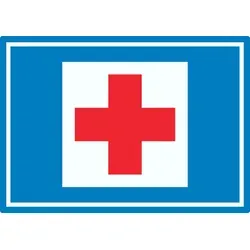 Richtzeichen Erste Hilfe Symbol Aufkleber A8 (52x74mm)