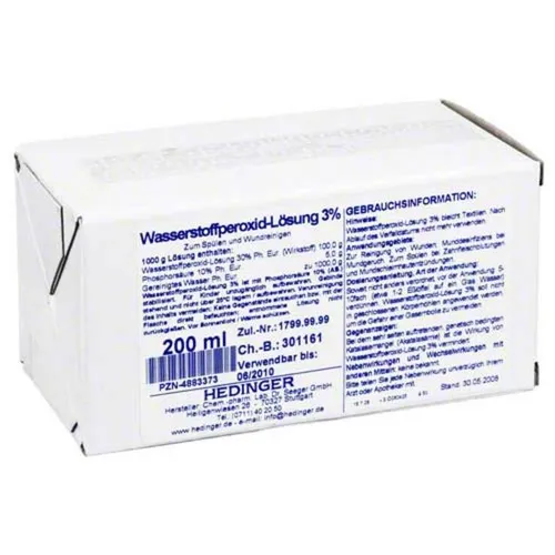 Wasserstoffperoxid-Lösung 3% Standardzulassung Inhalt: 200 ml