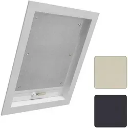 Dachfensterrollo, Woltu, 1x Thermorollo Dachfenster ohne Bohren, mit Saugnapf grau 60 cm x 73 cm