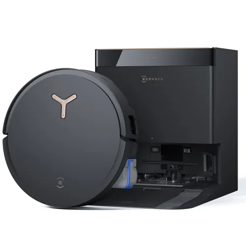 ECOVACS DEEBOT X8 PRO OMNI Staubsauger Roboter - Intelligenter Staubsauger Roboter mit 18.000 Pa Saugkraft, automatischer Wischmopp-Reinigung und KI-gestütztem YIKO-GPT Assistenten für eine gründliche und mühelose Reinigung.