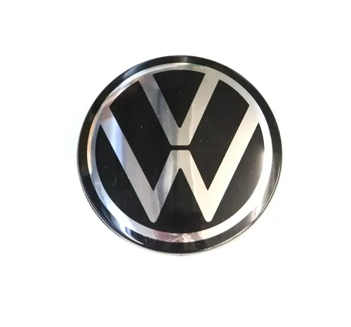 Nabenkappen für LM-Felge dynamisch mit stehendem Logo - Radkappen & Stahlfelgenringe: Einfache Installation, 4-teiliges Set für VW, verleiht Ihrem Fahrzeug einen sportlichen Look.