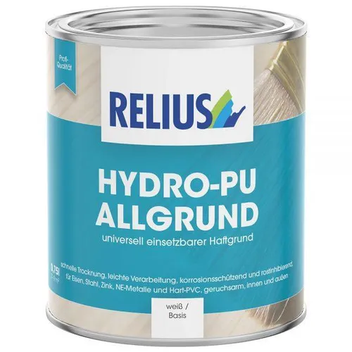 Relius Hydro-PU Allgrund weiß / Basis W 0,75 Liter - Universell einsetzbarer Haftgrund